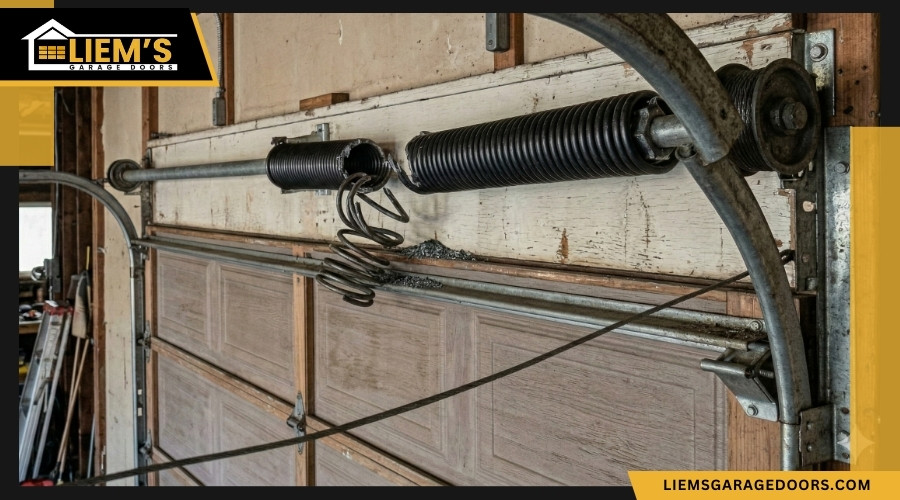 Broken Garage door springs Broken Garage door springs garage door problems