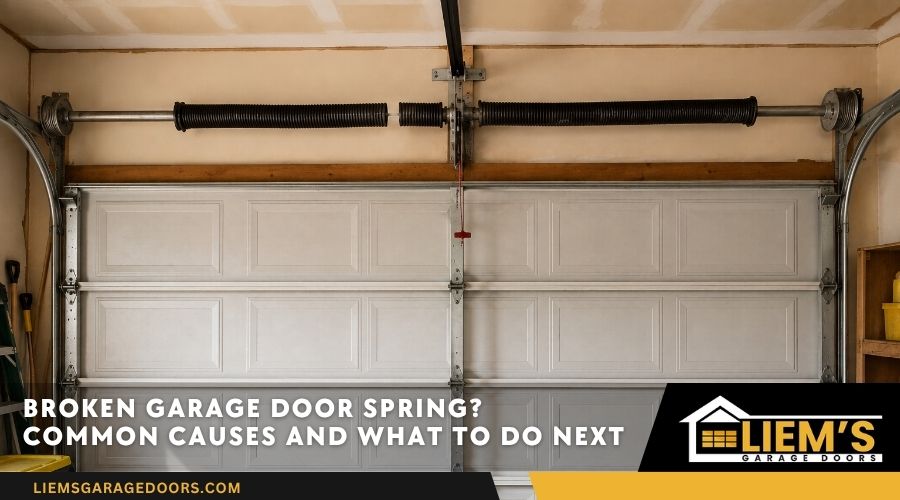 Broken Garage Door Spring Replacement Broken garage door spring replacement